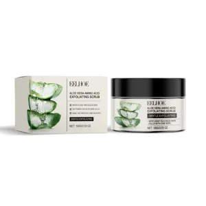 EELHOE Aloe Vera Amino Acid Exfoliating Scrub 100g for Gentle Skin Cleansing and Softening