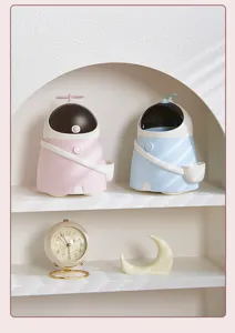 Schöner Desktop-Mülleimer Mini Cartoon Aufbewahrungsbehälter für Büro Tisch Deko Organizer