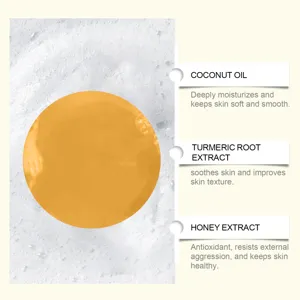Savon visage au miel et curcuma, soin hydratant profond et éclatant pour une belle peau.