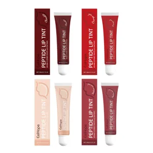 EeelHope Lucidalabbra Idratante ai Peptidi Gloss Set 15ml 4 Colori Trucco per Labbra Set