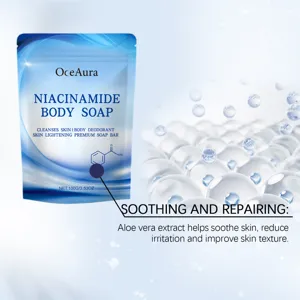 OceAura Niacinamide Body Soap gentle cleansing and moisturizing skin brightening bar 100g