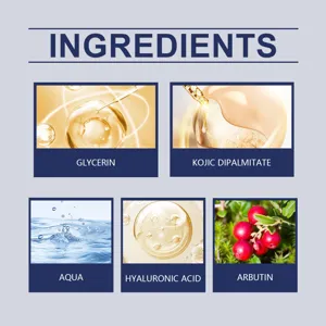Detalle de los ingredientes de la locion facial hidratante Hoygi para una piel radiante.