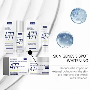 Set de loción y crema blanqueadora Hoygi Skin Genesis para hidratar y aclarar el rostro.