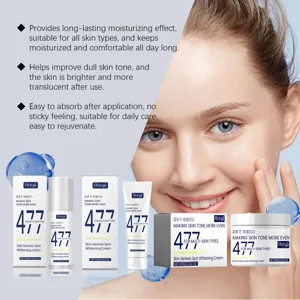 Hoygi detalle del cuidado facial, textura de crema hidratante y fórmula activa.