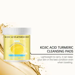 HOYGI discos limpiadores de ácido kójico y cúrcuma para el cuidado diario facial avanzado.