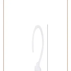 White rotating hook detail for multi-functional clothes clip and storage hanger part.