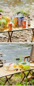 Portable foldable water basin for outdoor camping travel, large capacity washing bucket.