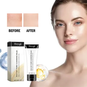 Hoygi silk oat cleansing balm gently cleanses pores, deeply moisturizes facial skin and refreshes.