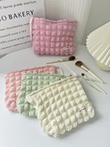 Trousse de maquillage nuage douce pochette cosmetique voyage fermeture eclair femme