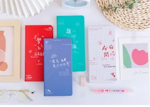 Ensemble de carnets de poche style Ins, planificateur quotidien portable et bloc-notes.