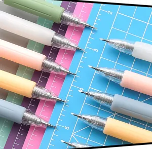 Morandi Farbe einziehbares Bastelmesser, Präzisions-Stiftcutter für DIY Scrapbooking.