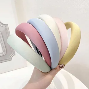 Set de diademas acolchadas de esponja de colores para mujer en tonos pastel suaves