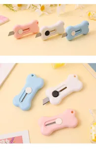 Joli cutter miniature en forme d'os papeterie portable pour bureau et école