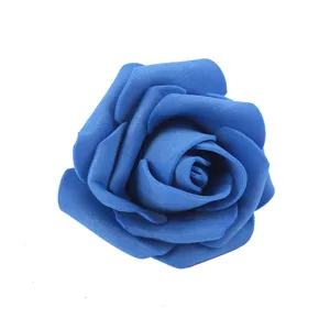 Blaue PE Schaumstoff künstliche Rosenblüte für DIY Handwerk, Hochzeitsdeko und Geschenkbox.