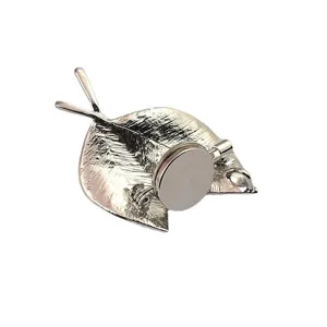 Convertisseur de broche en forme de feuille d'argent avec base magnétique et épingle
