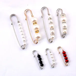 Juego de alfileres decorativos con perlas para ajustar la cintura y decorar la ropa