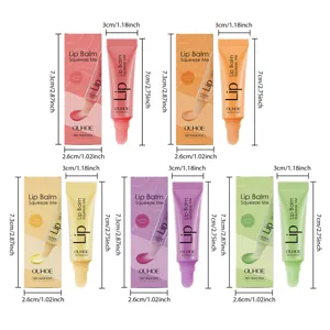 OUHOE moisturizing lip balm squeeze me nourishing dry lips long-lasting hydration care.