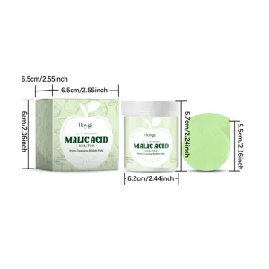 Discos limpiadores de poros con ácido málico HOYGI para el cuidado facial y limpieza.