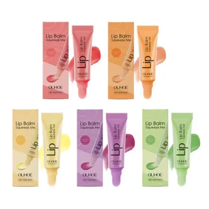 OUHOE moisturizing lip balm squeeze me 10g set various colors hydrating dry lips care