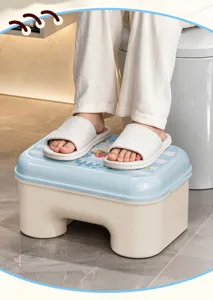 Bathroom toilet stool footrest non-slip plastic step stool for home toilet and bathroom use