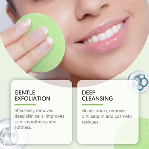 Vista detallada del disco limpiador exfoliante suave para eliminar las células muertas de la piel.