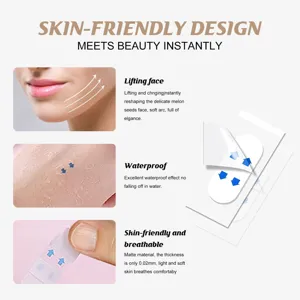Invisible breathable waterproof face lifting tape thin daily facial skin care patch