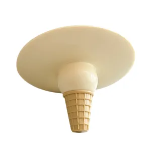 Cute ice cream desktop makeup mirror creative portable standing cosmetic mirror for dorm room