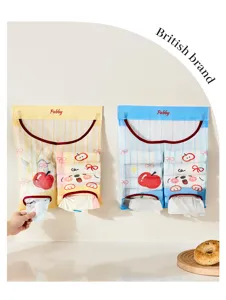 Support mural de sacs en filet, organisateur de sacs plastique de cuisine durable avec jolis motifs.