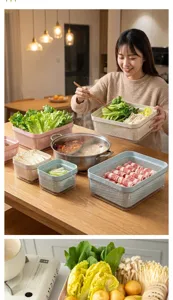 Panier d'égouttage de cuisine double couche pour laver les légumes, grand rangement.