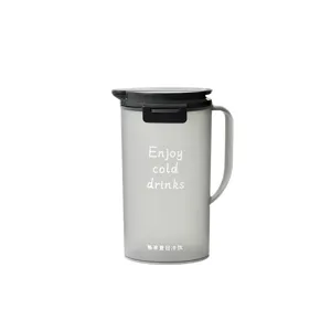 Frosted large capacity cold water jug heat resistant juice pitcher for summer drinks