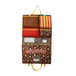 Sac de rangement suspendu de voyage 7 en 1, organiseur de valise imperméable à compartiments.