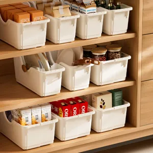 Caja de Almacenamiento de Plástico Retráctil Organizador de Gabinete de Cocina Debajo del Fregadero Con Ruedas Contenedor Ajustable