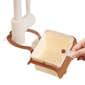 Panier d'égouttage d'évier suspendu cuisine filtre séparé couvercle mains propres