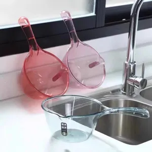 Pelle à eau en plastique transparent cuisine ménage durable louche à légumes 3pcs