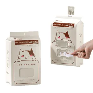 Disposable shoe covers dispenser box 50pcs waterproof dustproof home cleaning tools