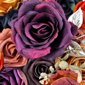 Testine di rose artificiali sfuse per decorazione matrimonio festa fai da te autunno inverno