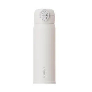 Minimalist insulated straw water bottle, 316 stainless steel portable cup for daily use.