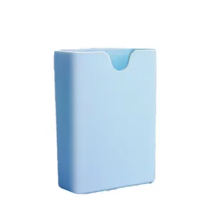 Magnetische whiteboard pennenhouder opbergdoos kantoor schoolbenodigdheden organizer lichtblauw
