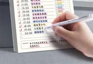 Daily planner notebook for time management, study, and daily work schedule tracking pad.