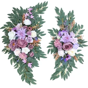 Ensemble de fleurs d'arche de mariage artificiel arrangement floral décoratif pour cérémonie