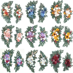 Fleurs artificielles pour arche de mariage arrangement floral de soie décors accessoires