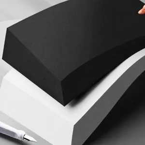 Black and white cardstock paper A4 thick sheets for DIY craft painting and handmade art projects.