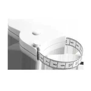 Retractable body measuring tape for waist, chest, and fitness progress tracking accurately.