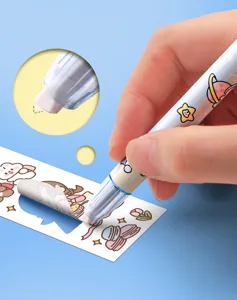 Dispenser Di Colla A Punti A Forma Di Penna Per Diari E Attività Creative