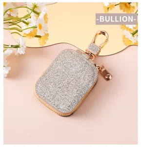 Custodia auricolari Bluetooth con paillettes custodia protettiva lucida brillante con gancio.