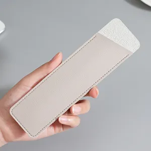 Premium leather pen sleeve, elegant minimalist design, ideal for fountain pens and business gifts.