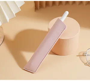 Rosa Leder Einzelstift Etui Schutzhuelle fuer hochwertige Fueller und Touchstifte.