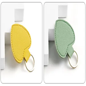 Leder Herz Schlüsselanhänger Taschen-Charm, stilvolles mehrfarbiges Schlüsselring-Zubehör.