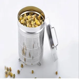 Filtro per infusore da te in acciaio inossidabile pentola filtro per te sfuso erbe spezie