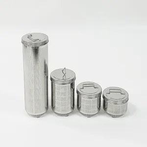 Panier Filtre à Épices en Acier Inoxydable Commercial Infuseur de Filtre à Thé avec Couvercle et Poignée
